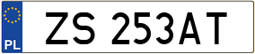 Truck License Plate